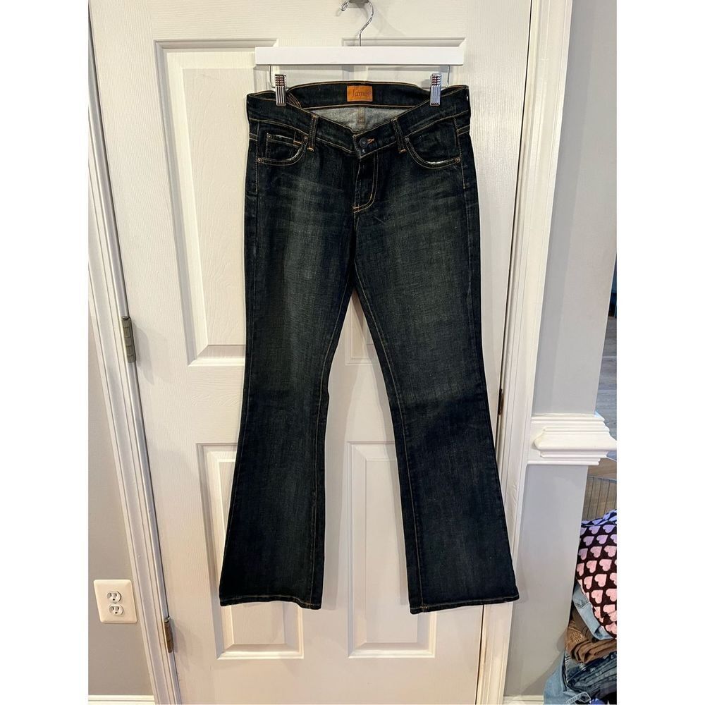 James Jeans Mid Rise Dark Wash Boot Cut Jeans sz 28 EUC